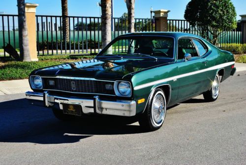 1 of and kind just 26,960 miles 1975 plymouth duster coupe 6 cly a/c p.s,p.b,wow