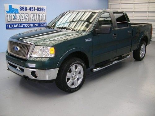 We finance!!!  2007 ford f-150 lariat 4x4 roof heated leather tow texas auto