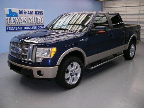 We finance!!  2009 ford f-150 lariat 4x4 crew cab heated leather sync texas auto