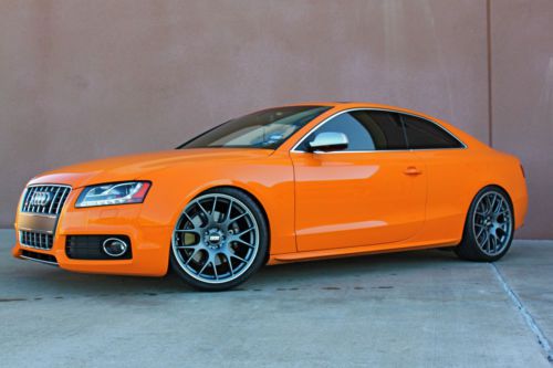 Audi s5 4.2 v8 glutorange rare 6mt new clutch awe exhaust 20&#034; bbs h&amp;r 2011
