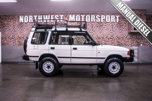 Wow diesel! 95 land rover discovery-clean carfax-5 speed manual-leather