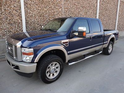 2008 ford f250 king ranch crew cab short bed-powerstroke diesel-4x4-navigation