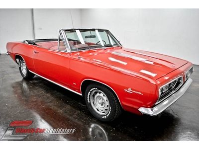 67 plymouth barracuda convertible 273 v8 a904 automatic ps console pt