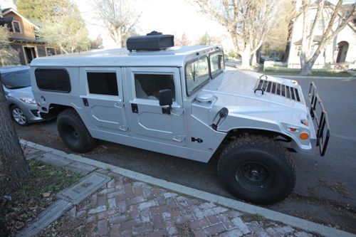 Hummer, h1, recon, automatic, wagon, 4wd, silver, off road, military