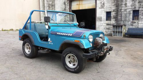 1975 jeep cj5 renegade levi&#039;s package (304 v8; 3 speed manual)