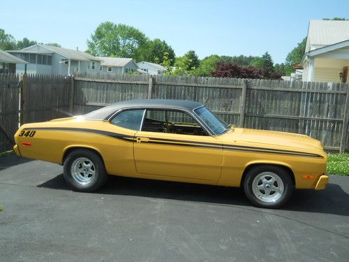 1973 plymouth duster base 5.2l rare color fully restored