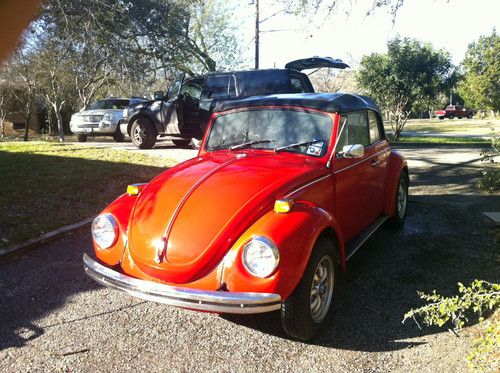1972 convertible volkswagen beetle vw bug karmann edition, clear title, 4 speed