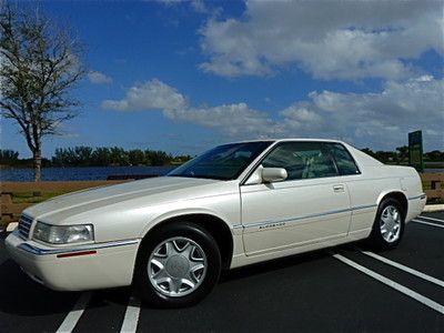 1999 cadillac eldorado-86k miles! warranty! pearl white heated seats! cadi