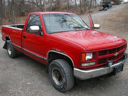 1994 chevy 4x4 1500 pickup 4.3 v6 auto runs work truck restore or drive as is