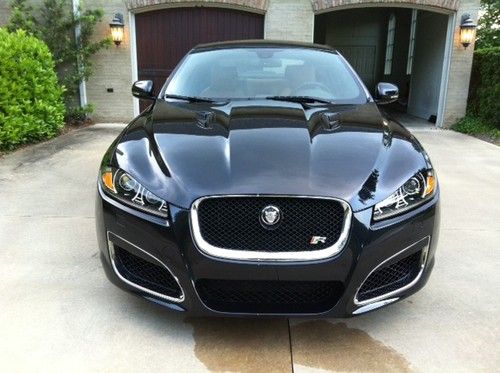 2012 jaguar xfr black with red caliper option, mint condition warranty 13,888 mi
