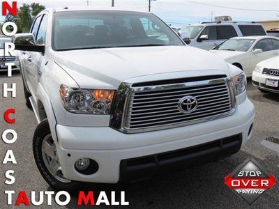 2010(10)tundra crewmax 4x4 limited 1-owner blth park run board heat save huge!