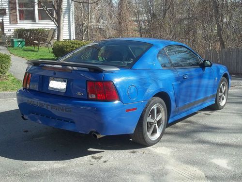 One owner 2003 ford mustang mach i coupe 2-door 4.6l azure blue low miles