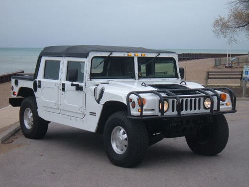 2000 hummer h1 6.5l turbo diesel open top, low reserve price.