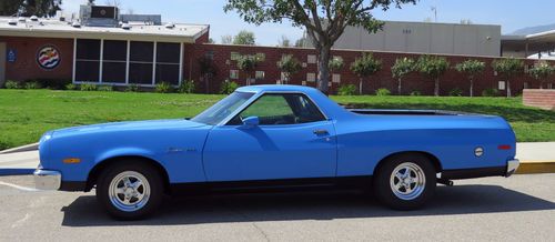 1973 ford ranchero 500, original "q" code, grabber blue, very nice....look!