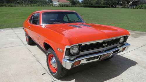 1971 nova * roller * hugger orange * black bucket interior * like 1969 camaro