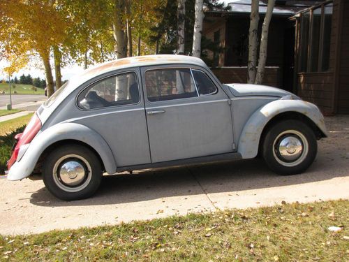 1966 volkswagen beetle, partially restored