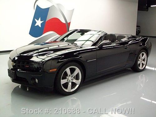 2011 chevy camaro lt convertible rs htd leather hud 28k texas direct auto