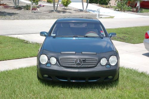 2002 mercedes benz cl500 low miles stunning color and rare front bra!no reserve!