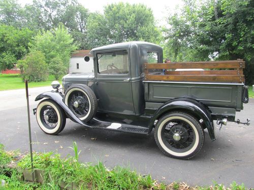 1931 ford model a truck original henry ford steel very nice older restoration !!