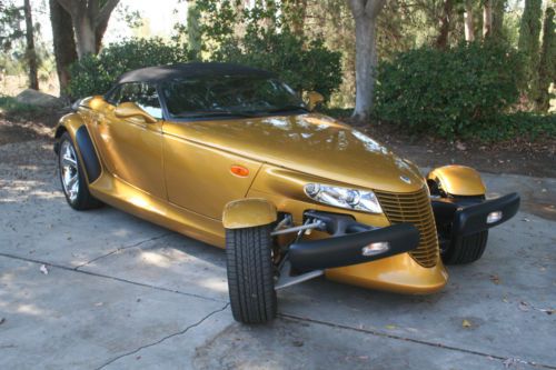 2002 chrysler prowler - inca gold - 2 owner with 6,954 miles