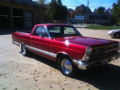 1967 ford ranchero 302 v8 restored candy apple red automatic nice car
