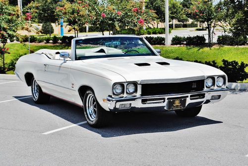 Real deal fully restored 1972 buick gs convertible 350 v-8 cold a/c simply sweet