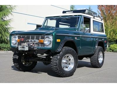 1975 ford bronco sport - 351 windsor with roof rack, winch &amp; extras!
