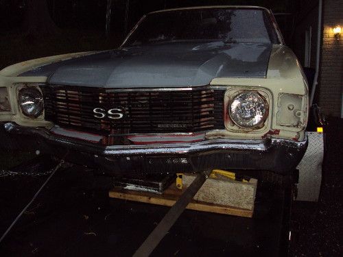 1972 chevrolet chevelle project car no reserve