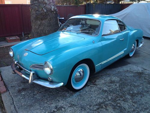 1961 karmann ghia  salvage title great project/parts car! no reserve!