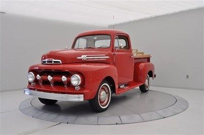 1952 f-1 five star cab 1/2 ton coral flame red 3spd