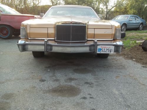 1975 lincoln mark iv 35k miles gold luxury group
