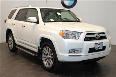 2012 white toyota 4runner limited nav back up camera dvd leather suv 4wd 4x4