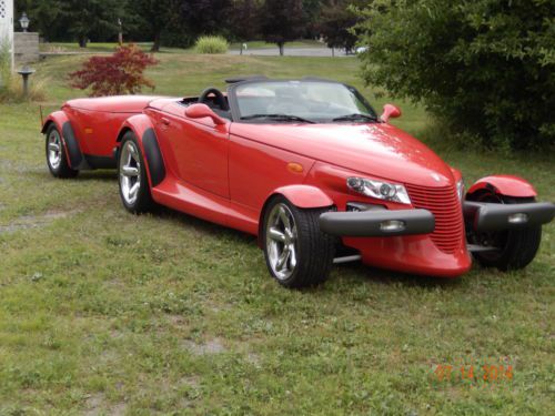 1999 plymouth prowler base convertible 2-door 3.5l with factory trailer