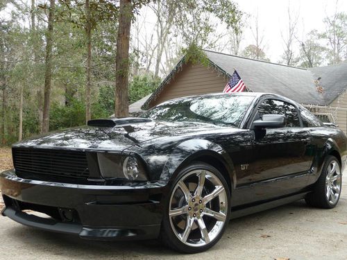 2008 mustang gt supercharged roush manual trans black leather interior