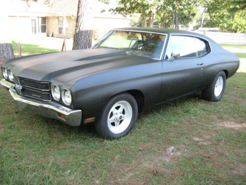 1970 chevy chevelle ss 454 tribute,hot rod black,extreme muscle