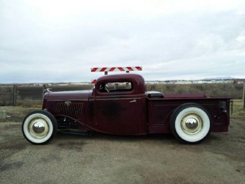 1935 ford chopped and channeled pickup.... old patina look