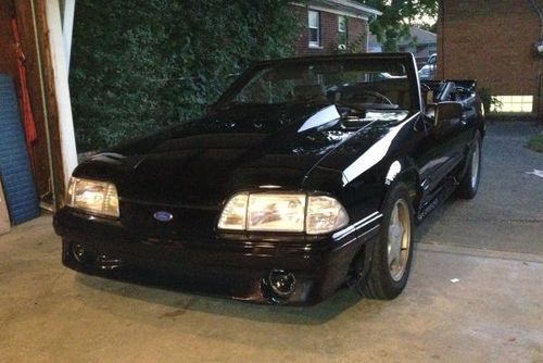 1991 ford mustang gt convertible black with 5 spd for sale or trade