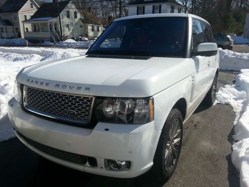 Range rover autobiography white with tan/jet, like new!!
