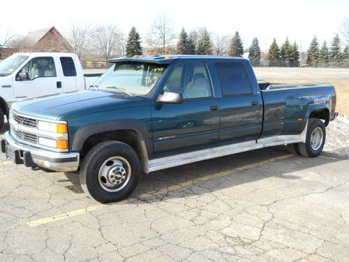 1998 chevrolet 3500 crew cab dually diesel fifth wheel one owner 4x4