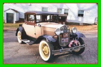 1930 ford model-a coupe rumble seat, luggage rack and trunk