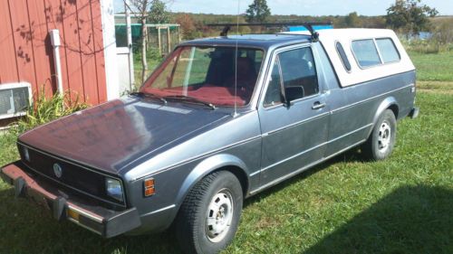 1980 diesel rabbit/caddy lx pickup with shell          no reserve