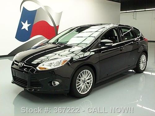 2012 ford focus sel sunroof leather blk on blk 35k mi texas direct auto