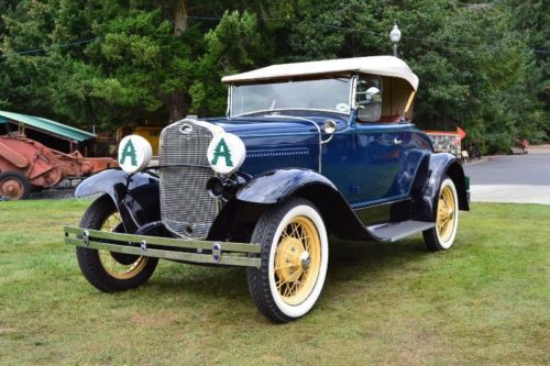 1931 ford model a rumbleseat roadster - period correct, deluxe features