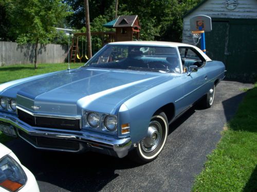 1972 chevy impala 2dr coupe 55k original miles great shape, needs very little!