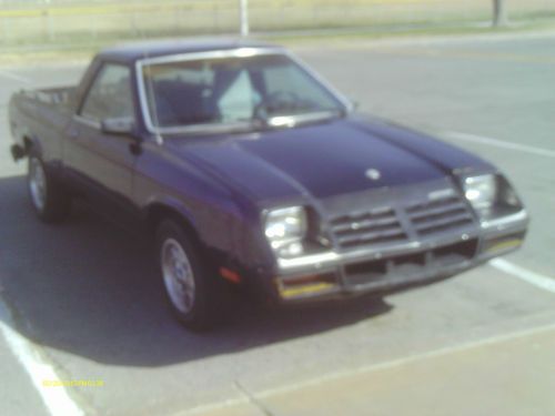 1982 dodge rampage pickup $6000 in receipts for rebuilt engine trans we ship!