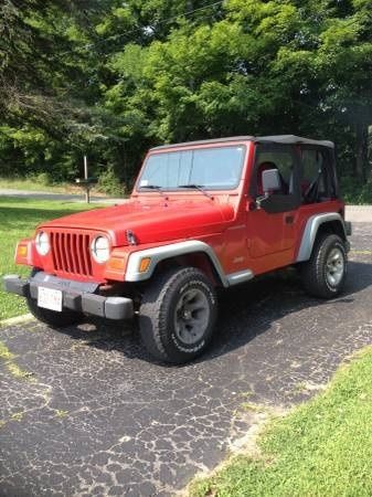 1999 jeep wrangler se sport utility 2-door 2.5l tow package final reduction