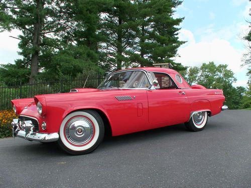 1956 ford thunderbird fiesta red, low miles, fantastic!!!!!!!!!!!!!!!!!!!!!!!!!!