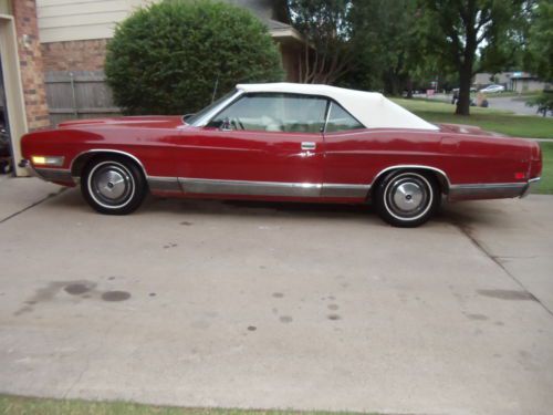 1971 ford ltd red convertible loaded all orginal 400 2v 88k miles pw/pb/ps/ac/