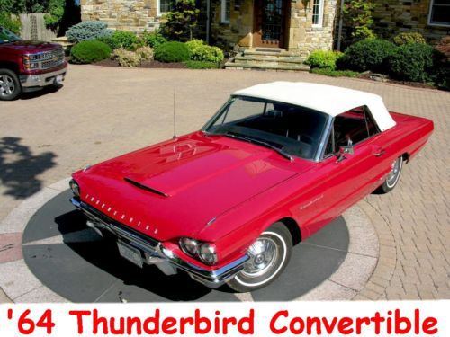 1964 ford thunderbird convertible t-bird low mileage 390cu. in. high output