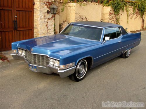 1969 cadillac coupe deville, clean, low mileage 1-owner california car
